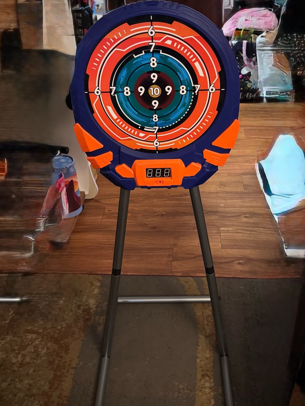 Electronic Target Game - Blue and Orange Interactive Dartboard